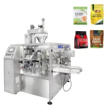 Порошковый прикормочный порошок для рыбной ловли, предварительно приготовленный в пакетиках Doypack, Автоматическая шнековая дозирующая машина для упаковки порошка