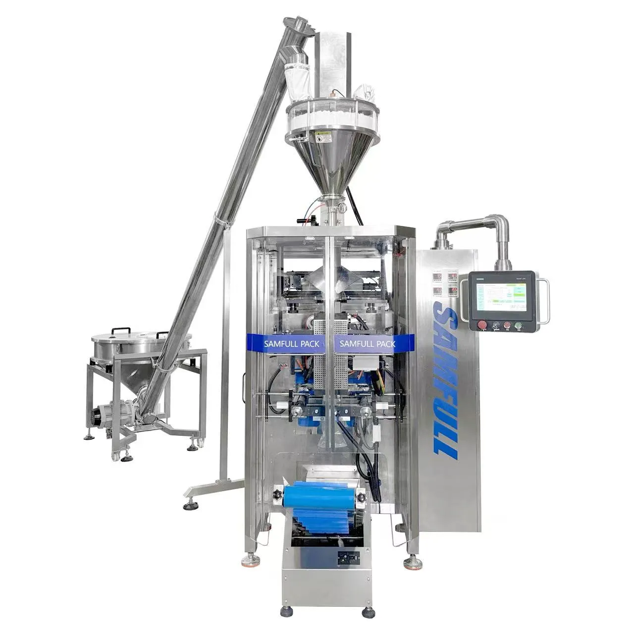 высокоскоростная упаковка порошка, наполнение порошком VFFS, шнековая система дозирования