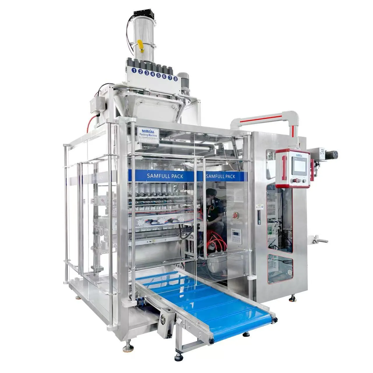 Устройство для термосваривания многополосных пакетиков с порошком