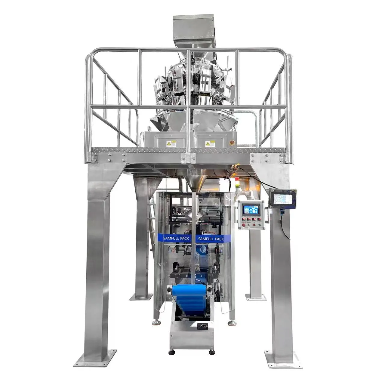 Готовые пакеты для гранул корма для домашних животных из упаковочной машины VFFS