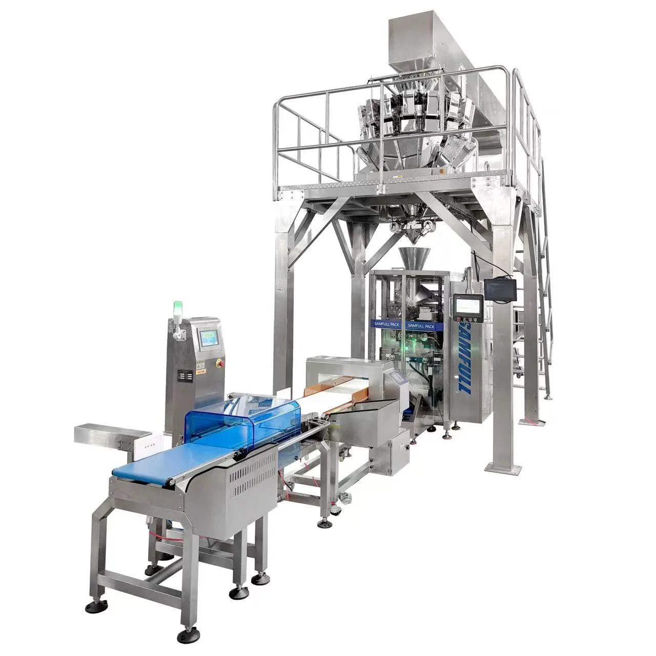 Готовые пакеты для закусок из-под попкорна с автоматизированной упаковочной линии